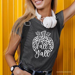 It's Fall Y'all Women Funny Pumpkin Graphic Tshirt